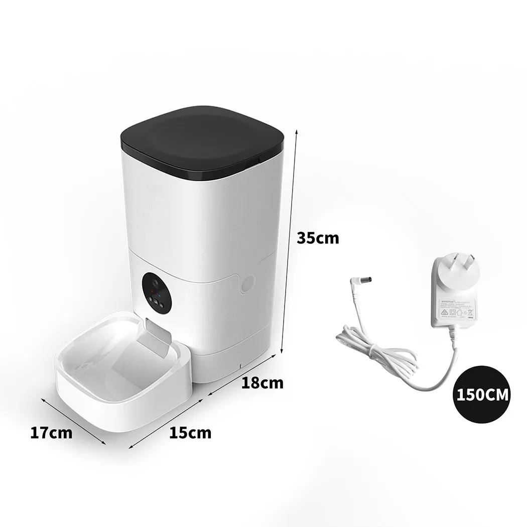 Smart Pet Feeder Automatic HD WiFi Camera Cat Dog Food Dispenser with App Control