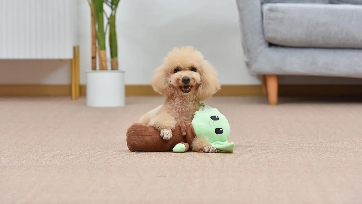 Star Wars for Pets The Child Plush Bobo Dog Toy with Squeaker | GROGU Toy for Dogs | Dog Toys, Squeaky Dog Toys, Bobo Style Dog Toys, Dog Chew Toys, 12 Inch (FF19273)