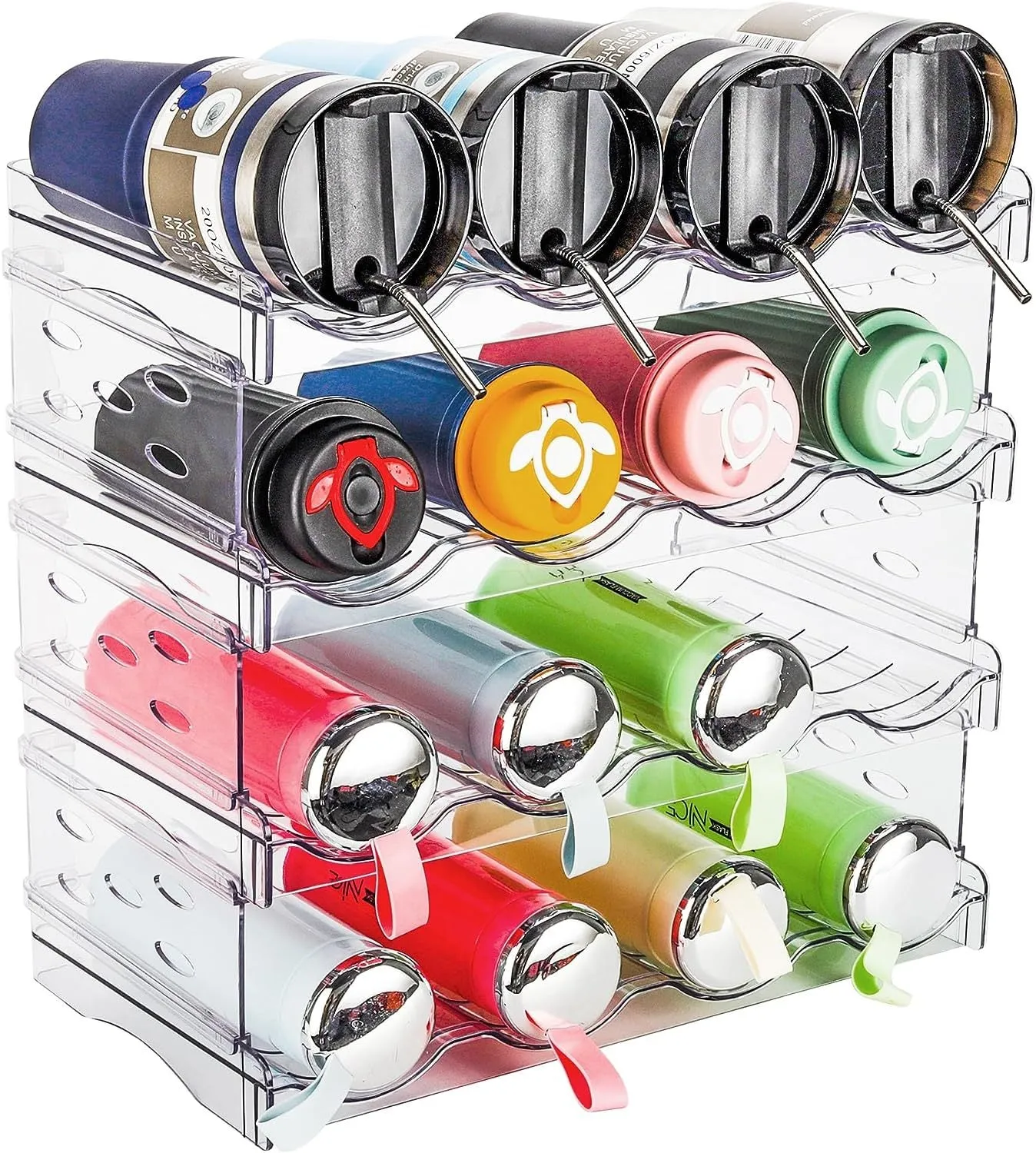 Transparent Water Bottle Rack