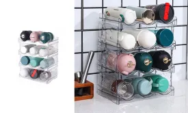 Transparent Water Bottle Rack