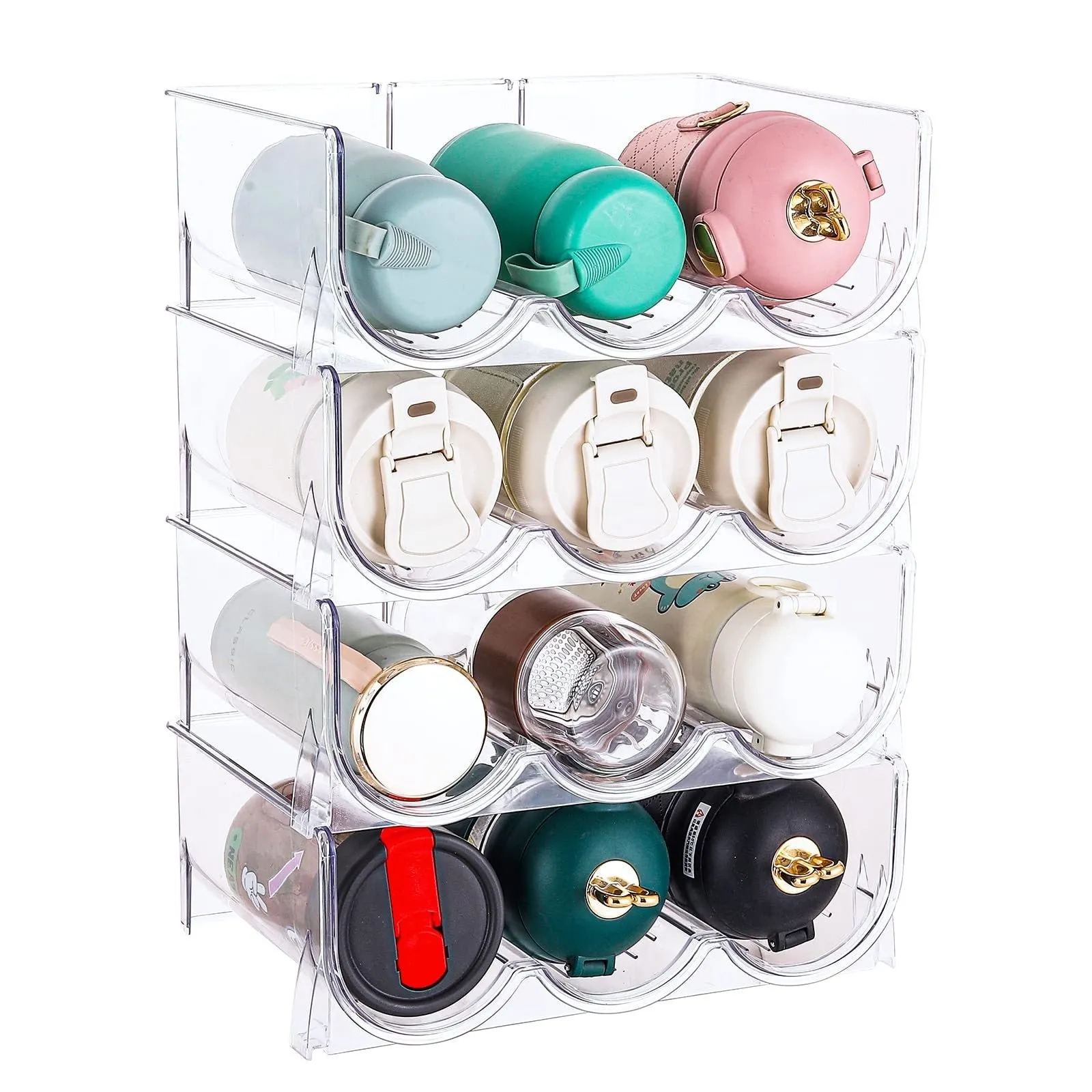 Transparent Water Bottle Rack