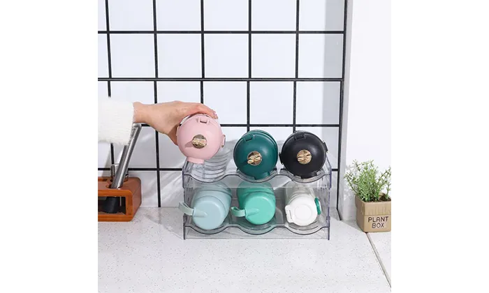 Transparent Water Bottle Rack