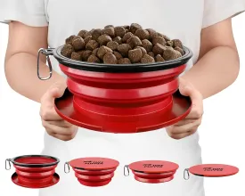 Tuff Pupper SuperBigSlurp - Collapsible Dog Bowls | Portable Travel Bowls for Pets | Keeps Pups Hydrated and Full