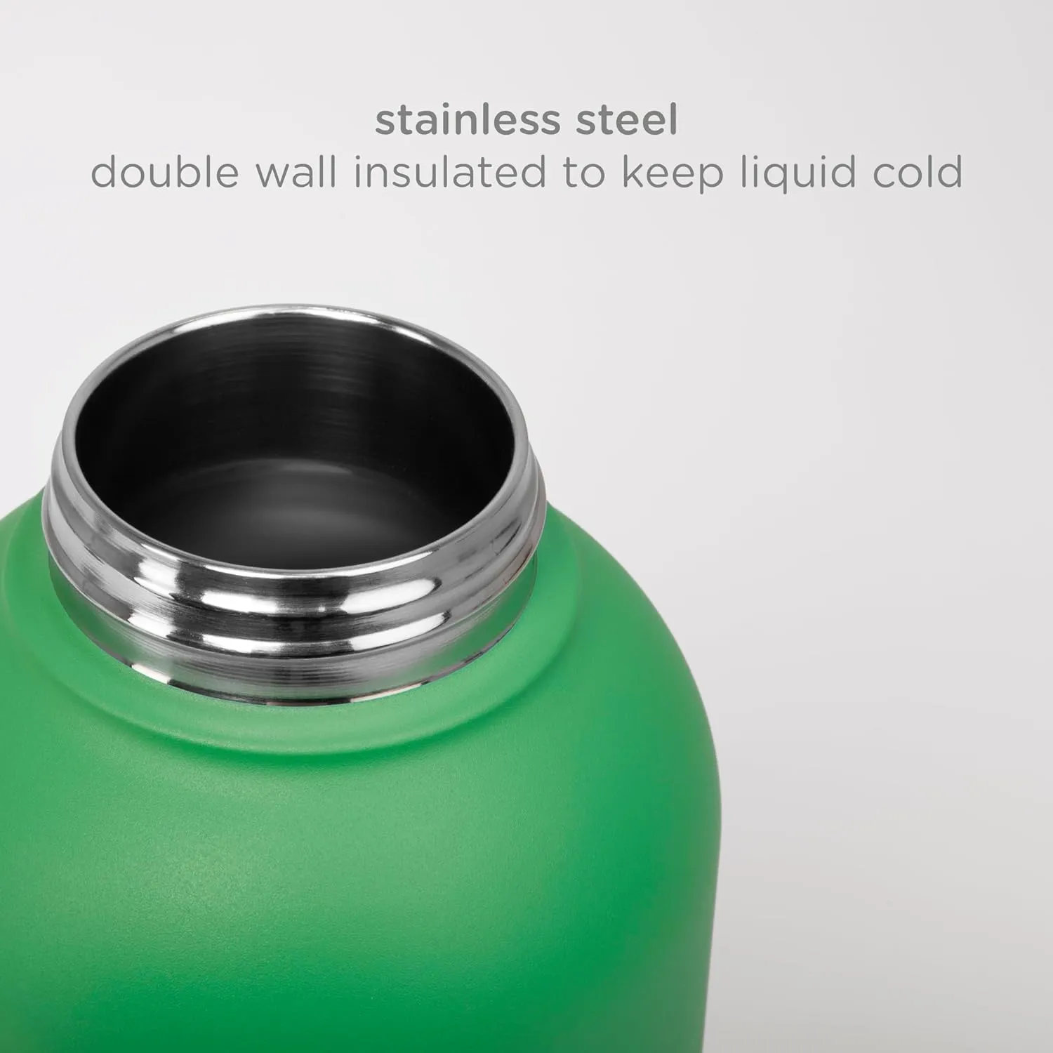 Ubbi Pup & Me Stainless Steel Insulated Portable 32 oz. Water Bottle for Dogs and Owners with Attached Dog Bowl, Green