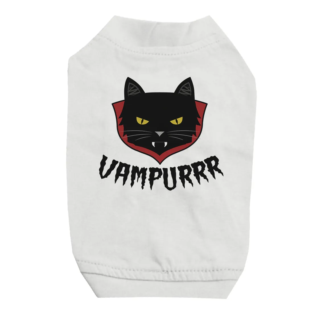 Vampurrr Funny Halloween Graphic Design Pet Shirt for Small Dogs