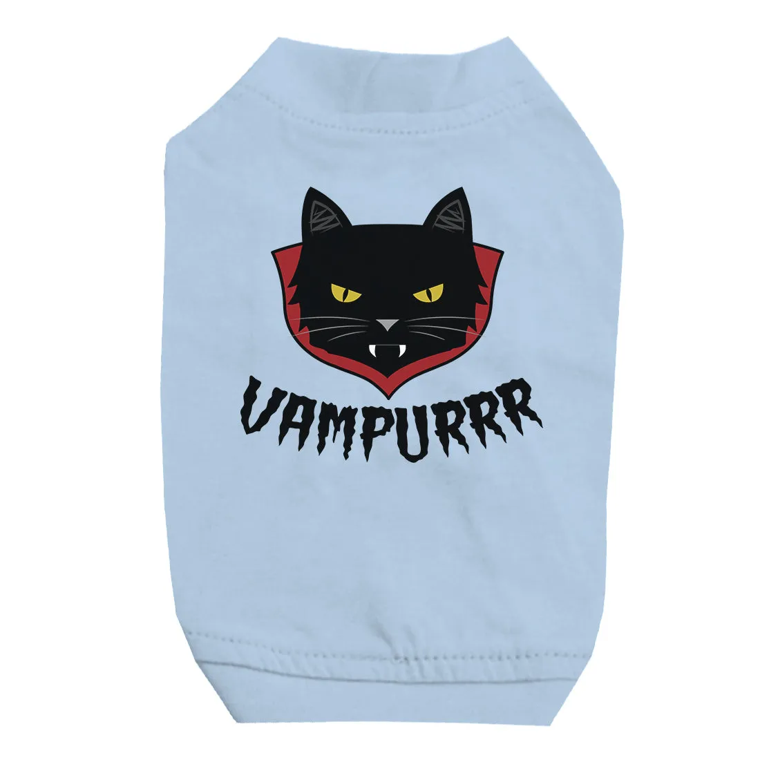Vampurrr Funny Halloween Graphic Design Pet Shirt for Small Dogs