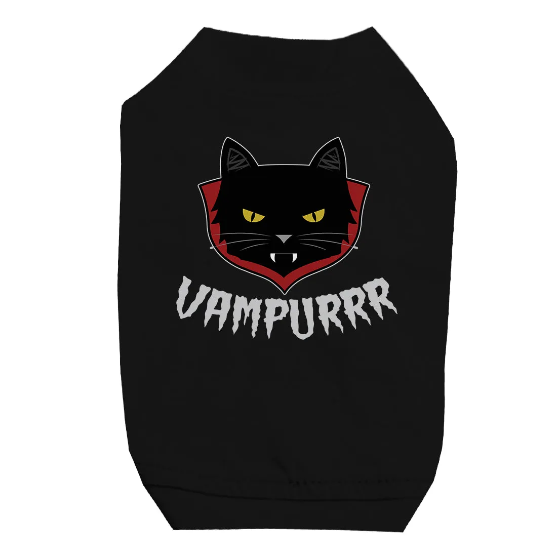 Vampurrr Funny Halloween Graphic Design Pet Shirt for Small Dogs