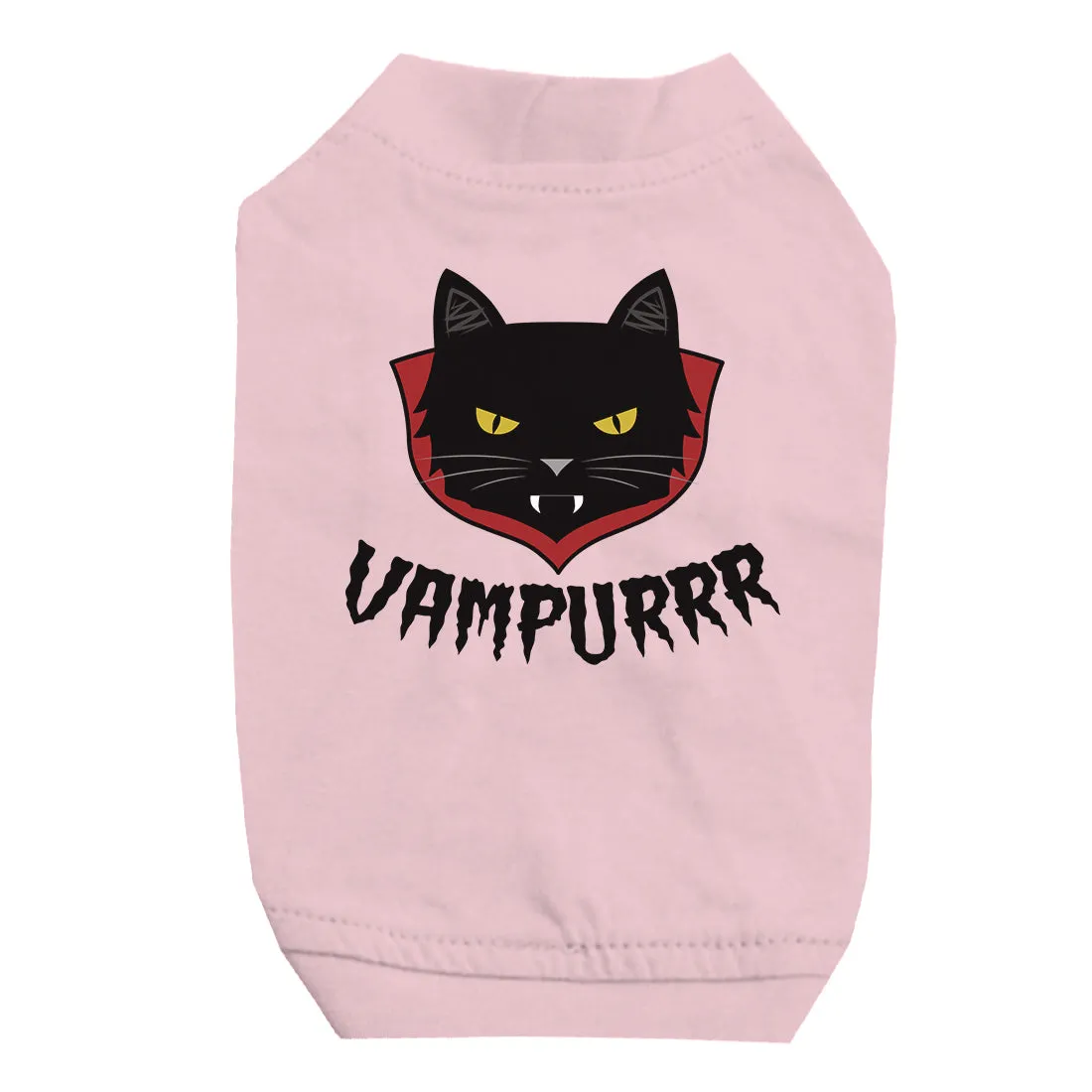Vampurrr Funny Halloween Graphic Design Pet Shirt for Small Dogs