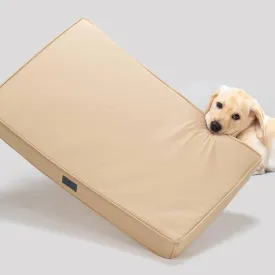 Veehoo Chew Proof Dog Bed for Crate-Durable Dog Bed with Hidden Zipper, Outdoor Waterproof Dog Bed with Removable Washable Cover, Memory Foam Dog Crate Bed for Small Medium Dogs