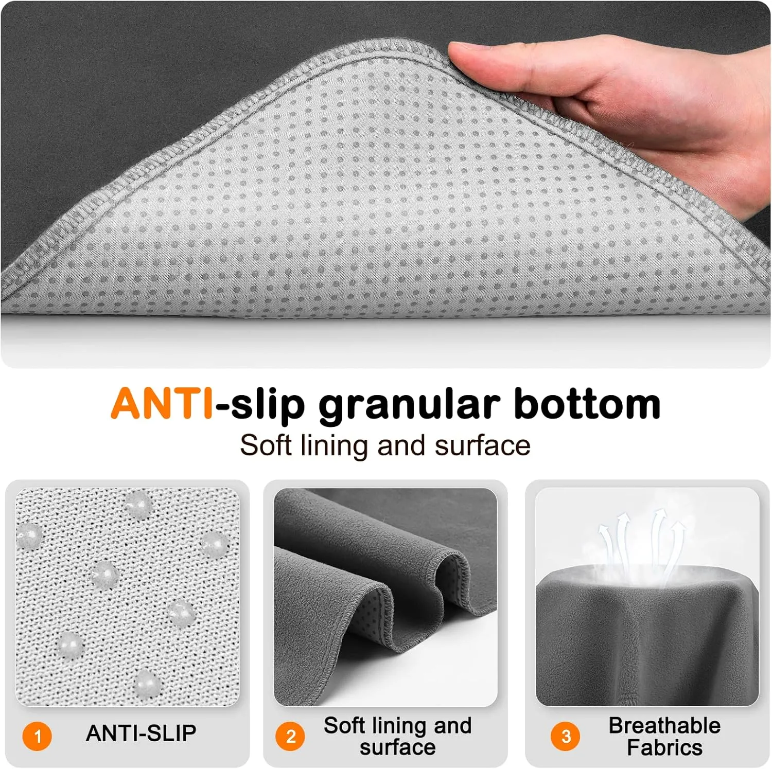 Washable Pee Pads for Dogs 65"x48"/72"x72" Reusable Dog Pads Extra Large Upgrade Non-Slip Puppy Pad Heavy Absorbency Puppy Pee Pads Quick Dry Whelping Waterproof Pads for Dog Playpen/Crate