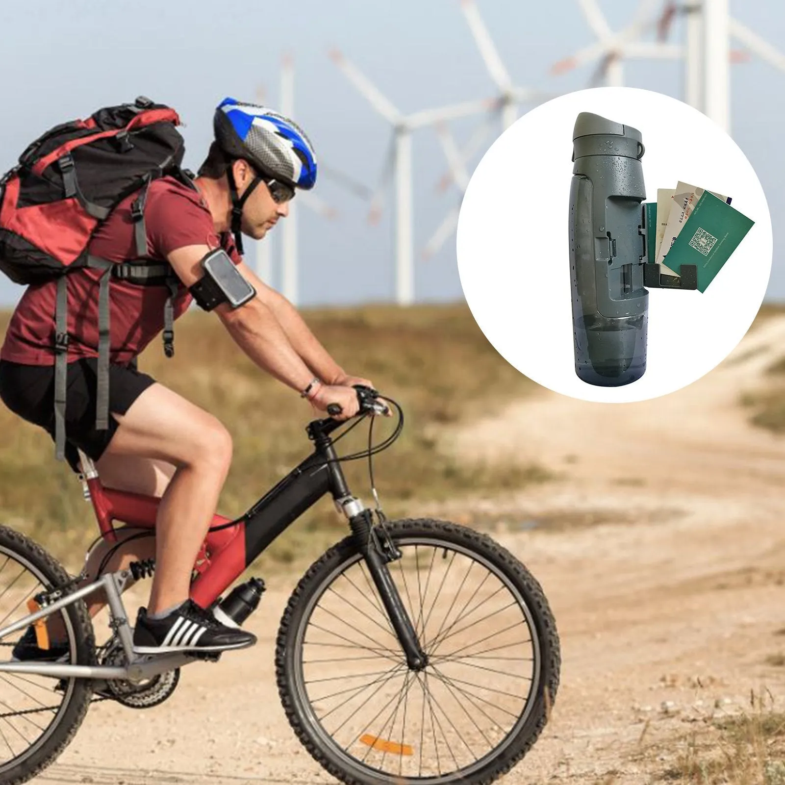 Water Bottle Hidden Diversion with Secret Security Container