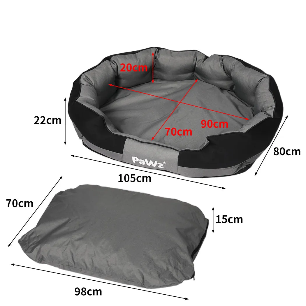 Waterproof Pet Dog Calming Bed Memory Foam Orthopaedic with Washable Removable Cover - L